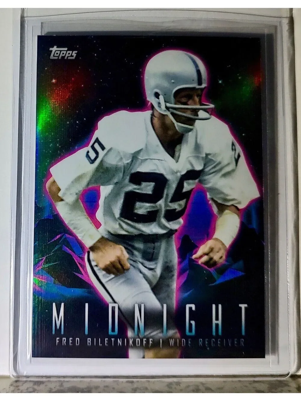 Fred Biletnikoff 2023 Topps Midnight NFL #337 Football Card Oakland Raiders